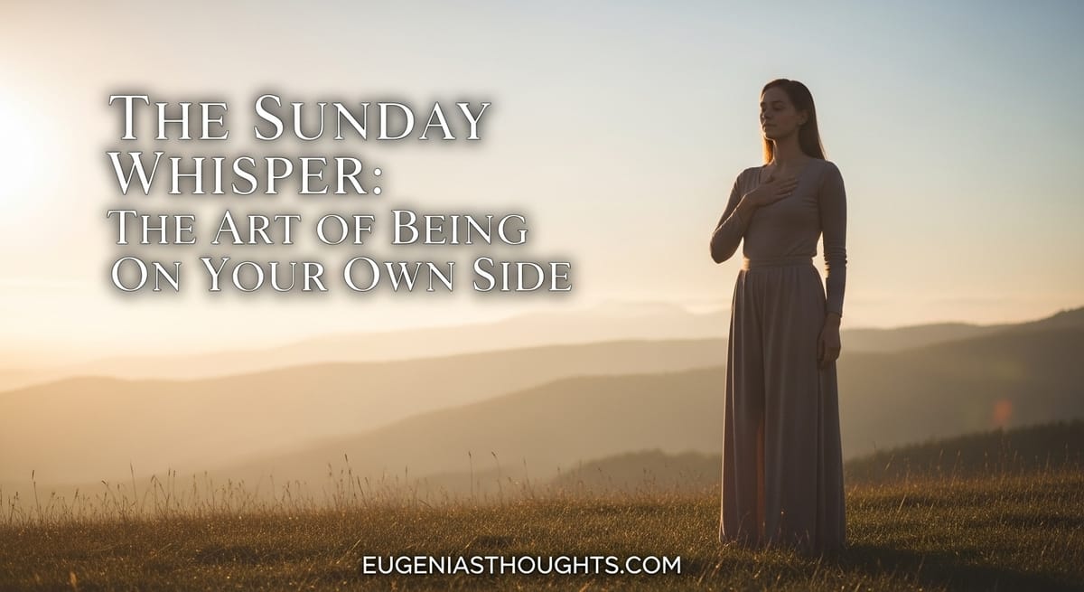 The Sunday Whisper: The Art of Being On Your Own Side