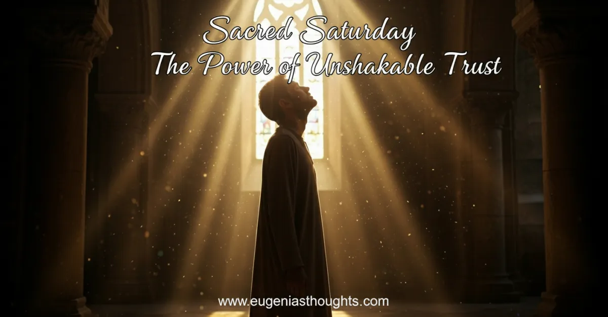 Sacred Saturday: The Power of Unshakable Trust